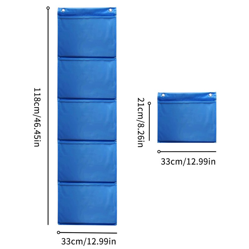 Mewise Pocket Chart for Classroom Cards,Drawing,Pictures,Class Demonstrations,Haning Wall File Organizer