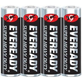 Eveready Super Heavy Duty Battery Size Aa Blister Pack 4