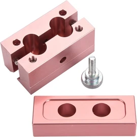 Herramienta de Molde de Pintalabios DIY, Juego de Moldes de Pintalabios DIY, Fabricante de Bálsamo Labial, Molde de Silicona para Hacer Pintalabios, Molde Cosmético DIY para Tubo (2 agujeros)