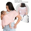 Baby Wrap Strap L Size Pink Portable Stretchy Baby Carrier