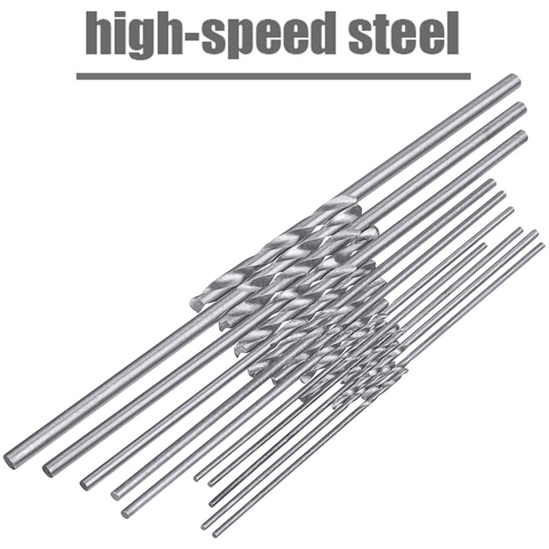 Twist Drill Bits Set, 20 Pieces 0.3-1.6 mm HSS Mini