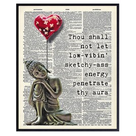 Zen Decor - Buddha Statue Wall Art - Spa Room Decor - Spiritual Gifts for Women - Meditation Gifts - Encouragement Gifts for Women - Namaste Wall Decor - Buddhist Decor - Positive Quotes Wall Decor