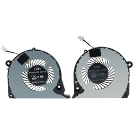 Fleshy Leaf New Replacement CPU+GPU Cooling Fan Replacement for Dell Inspiron 15 7577 7588 G7-7577 G7-7588 G5-5587 Series DFS541105FC0T DFS2000054H0T