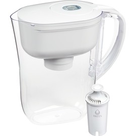 Brita Metro Water Filter Pitcher with SmartLight Change Indicator, BPA-Free, Replaces 1,800 Plastic Water Bottles a Year, Lasts Two Months, Includes 1 Filter, Small - 6-Cup Capacity, White