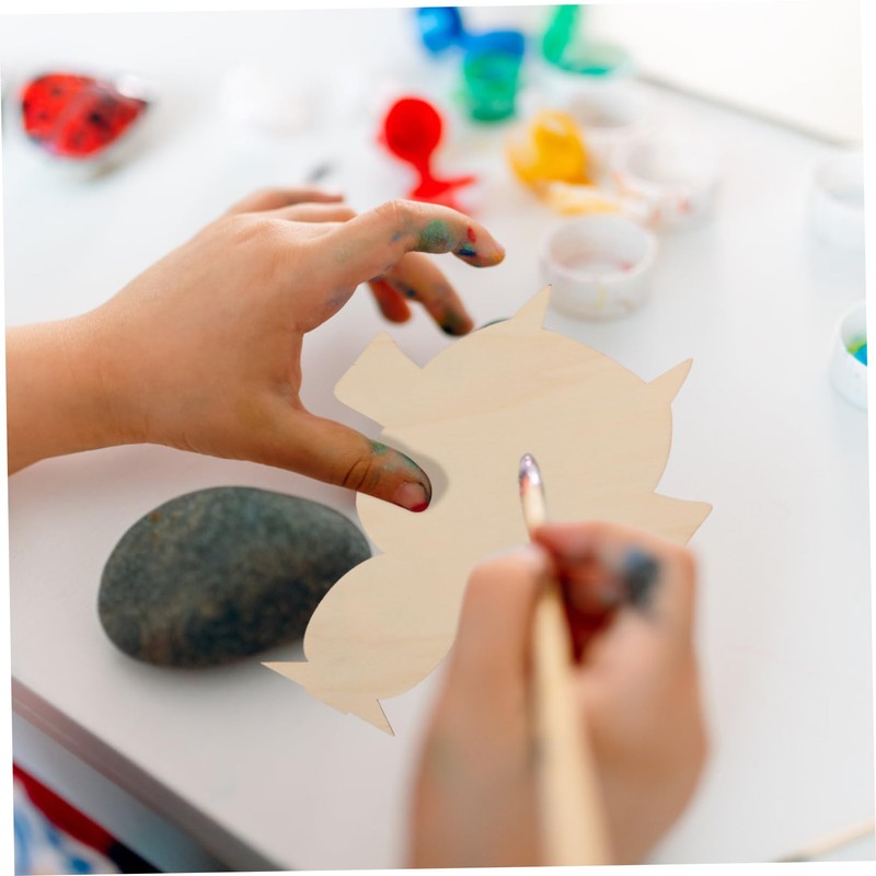 DOITOOL 5pcs Wooden Clay Board for Portrait Making Safe Durable