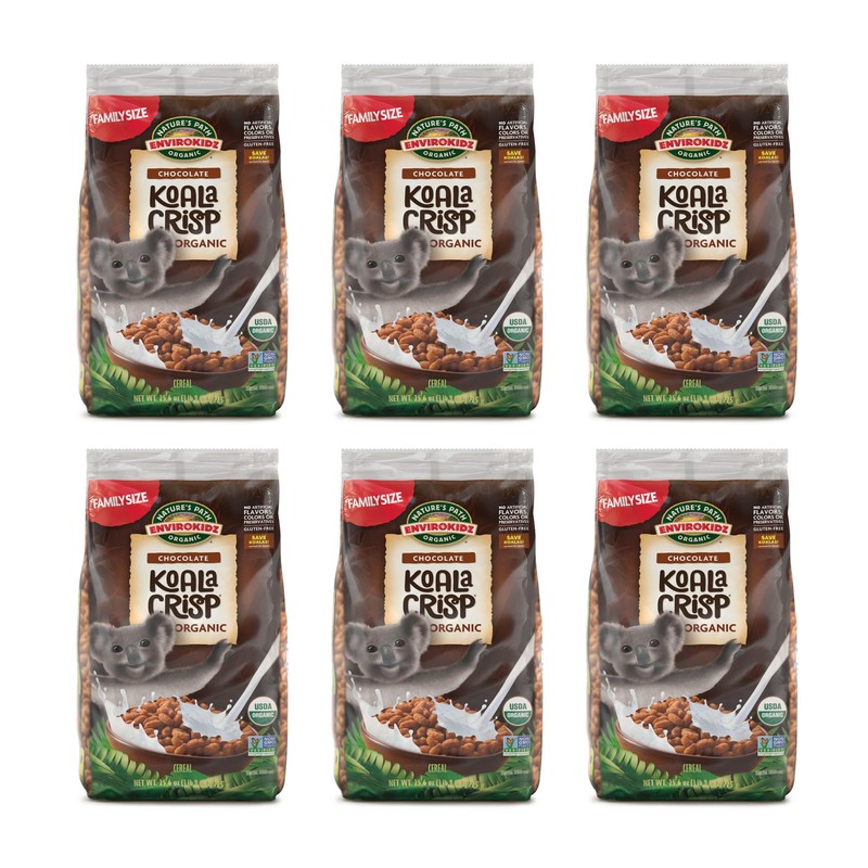 EnviroKidz Organic Koala Crisp Cereal, 25.6 oz (Pack of 6),