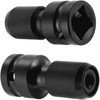 2PCS Othmro 1/2 Square Drive to 1/4 Hex Shank Socket