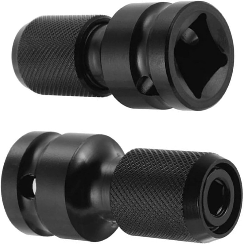 2PCS Othmro 1/2 Square Drive to 1/4 Hex Shank Socket