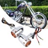 Hlyjoon 2Pcs Moto Turn Signal Light LED Retro Motorcycle Turning