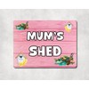 decalarama Mum Garden Metal Sign Gift – Mum's Shed -