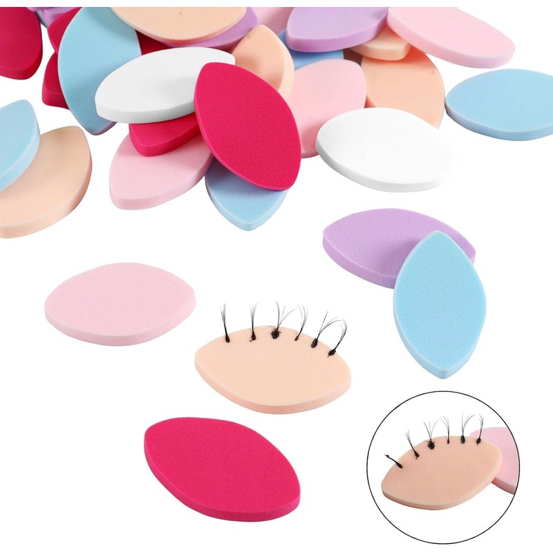 predolo 100 esponjas de práctica con forma de ojo, almohadillas