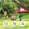 DYDHRER Pack of 6 Fat Ball Holders, Bird Feeder with