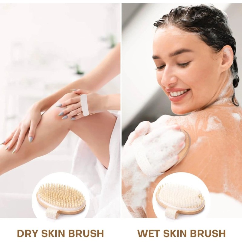 Bealihelp 2 Pack Dry Brushing Body Brush