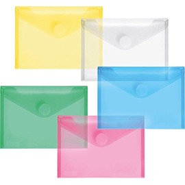 FolderSys Set of 10 Polypropylene Envelopes - Document Folders / Wallets, A6