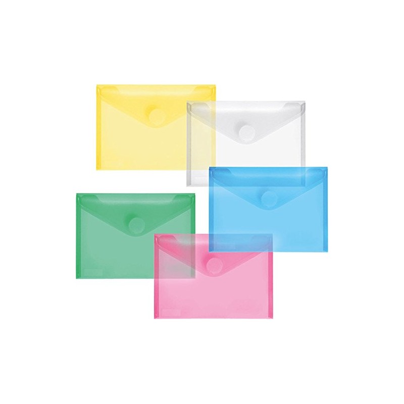 FolderSys Set of 10 Polypropylene Envelopes - Document Folders /
