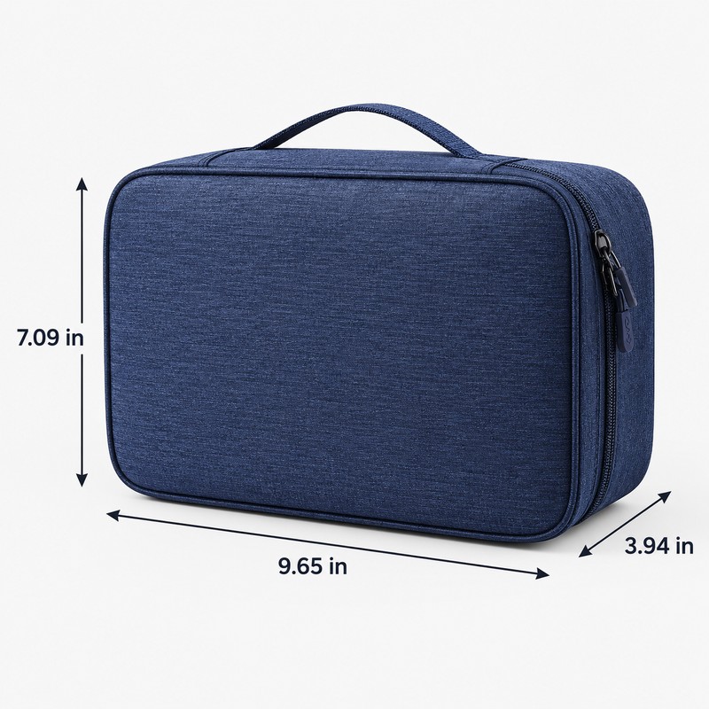 Travel Cable Organizer Case for Electronics – Waterproof Nylon Storage