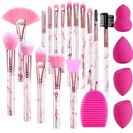 Charlemain Brochas de Maquillaje Kit,16 Piezas Profesional Alta Calidad Set de Brochas,Incluye Todo Lo Que Necesitas para Maquillaje Profesional,con  