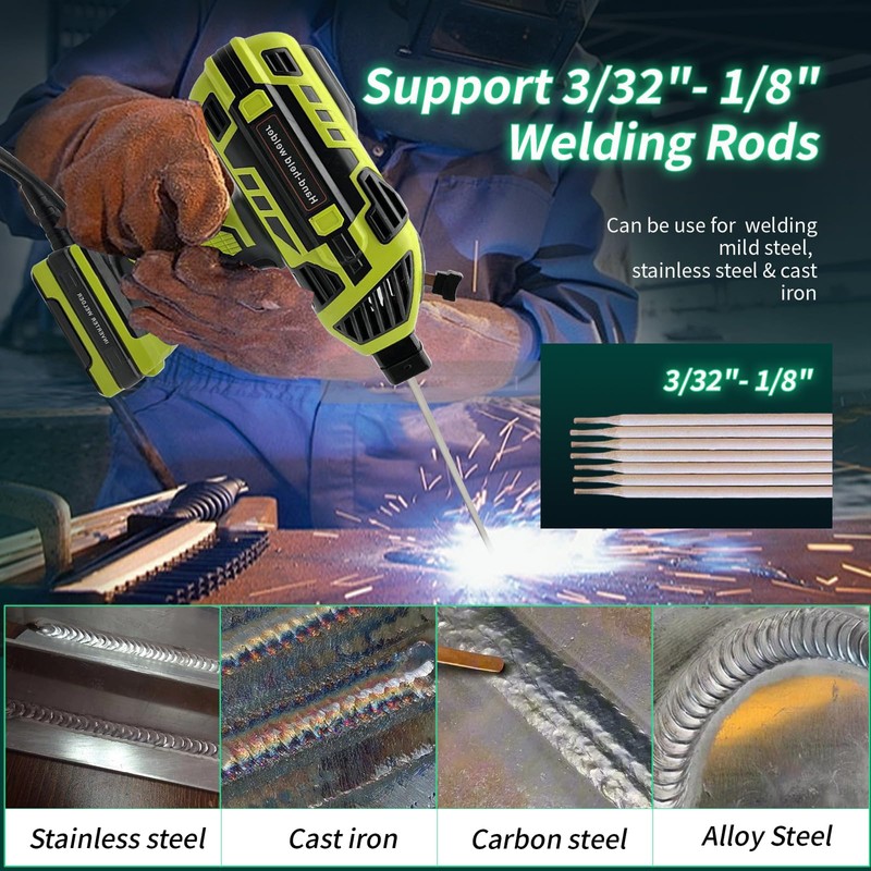 Portable Welding Machine Handheld Welder: IGBT Inverter Hand Held ARC