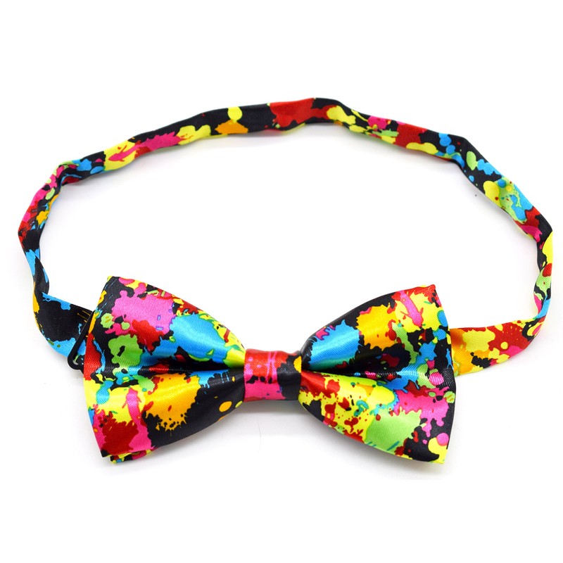 Carahere Mens Handmade Stylish Patterned Pre-Tied Bow Ties M126 Blue