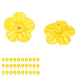 Ejoyous - Alimentador de colibrí, 30 flores de repuesto, amarillas, floral, atractivas para el colibrí