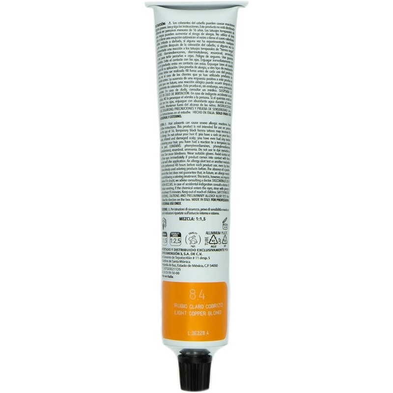 GD3 Tinte en Crema Permanente 8.4 Rubio Claro Cobrizo 100Ml