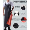 Small snail Waterproof Apron PVC Heavy Duty Apron Oil-Proof BBQ