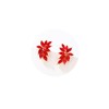 Red Rhinestone Stud Earrings Cute Small Crystal Cluster Earring for