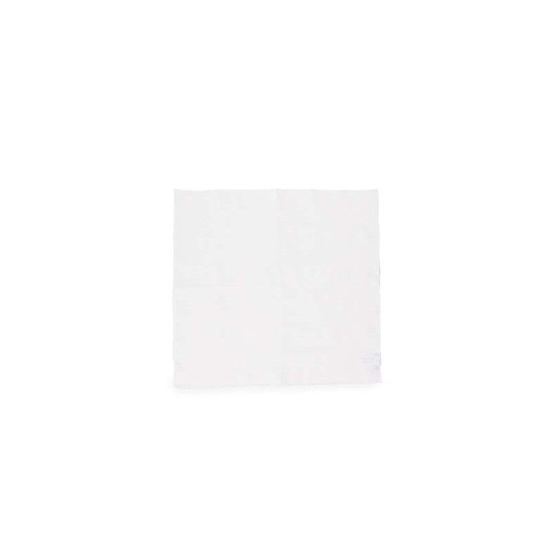 Beamswef 21470847367 Men's Pocket Square Linen Square, WHITE/E7
