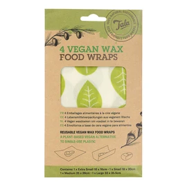 Tala Reusable Vegan Soy Wax Food Wraps - 4 Bags - 16 x 16 cm, 18 x 20 cm, 25 x 28 cm and 33 x 35.5 cm