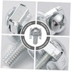 Operitacx 100 Pcs Rack Mount Screws and Clip Nuts Plated