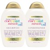 OGX Coconut Miracle Oil Set, Shampoo & Conditioner, 13 Ounces
