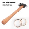 Wood Handle Ball Peen Hammer Household Jewelry Making Processing Round
