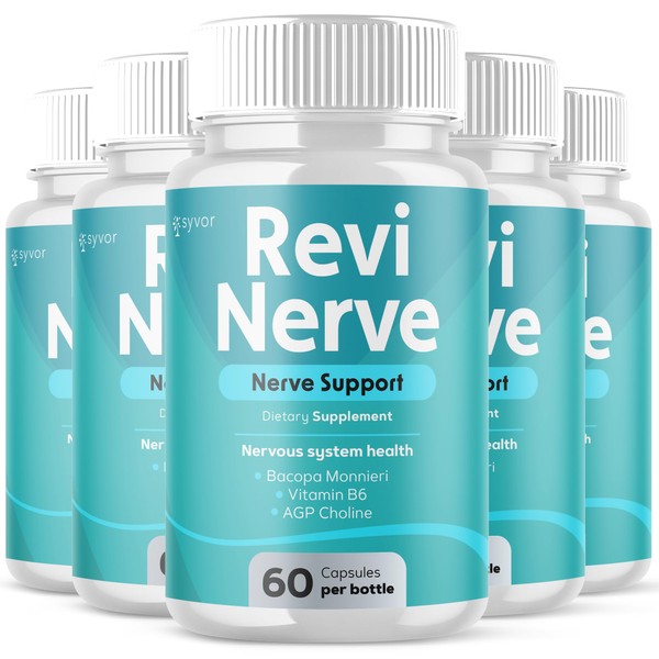 (5 Pack) Revi Nerve Capsules, Official ReviNerve Health Support Pills