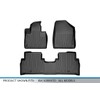 SMARTLINER Custom Fit Floor Mats 2 Row Liner Set Black