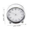 Mobestech Silent Alarm Clock Metal Digital Clock for Bedside Table