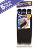 Sensationnel Crochet Braids X-Pression 3X Ruwa Pre-Stretched Braid 18" (5-PACK,