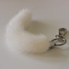 Fosrion Real Mink Tail Fur Key Chain Hook Ring for