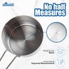 EHOMEA2Z Stainless Steel Measuring Cups Set 4Pc Metal Culinary Couture