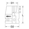 KS Tools 515.1335 Impact socket, short, 3/4", 35mm