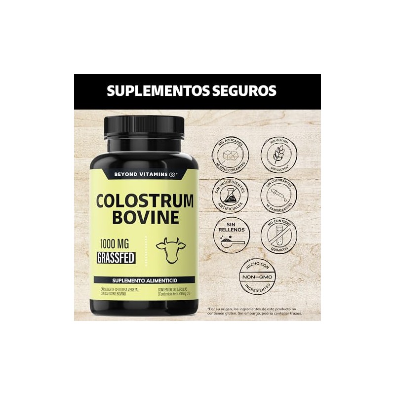 Beyond Vitamins | Calostro Bovino Grass Fed de Libre Pastoreo