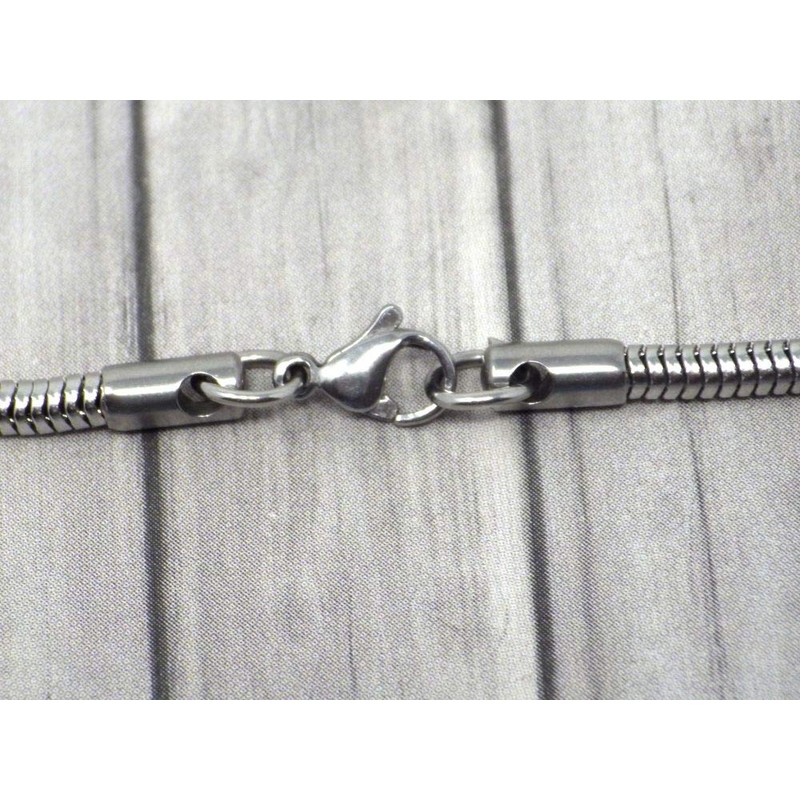 Stainless Steel Chain Charms Thurcolas Manhattan Model with Clover Pendant