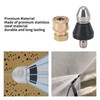 MOUMOUTEN Duct Cleaning Tool, Stainless Steel Nozzle, G1/4 Duct Pipe