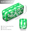 Large Capacity Pencil Case Pouch 3 Compartments Pen Bag for