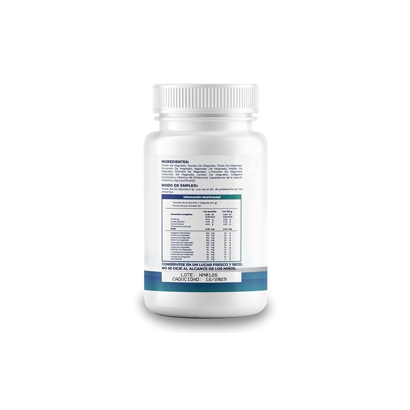 NAIMA Magnesio 10 Complex | Suplemento Alimenticio con 10 Formas