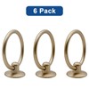 Luomorgo 6 Pcs Champagne Gold Ring Pull Handle Knobs, Modern
