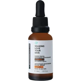 Seasons love your skin suero facial con vitamina C 30 ml I hidratante antioxidante I para piel mixta a grasa Iunifica tono de piel