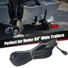 Gonice 25Ft 4 Pin Trailer Wiring Harness Kit with Black