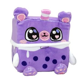 Cubeez Plush Boba 10cm – Stackable Squishy Memory Foam Soft Toy, Fun Collectible with Quirky Characters, Collect All 12 for Stacks of Fun, 10x10x10cm, Suitable from Birth