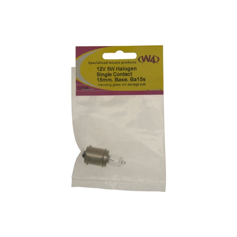 W4 12V 5W Halogen Bulb - Transparent