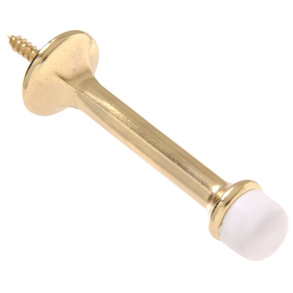 Hardware Essentials by Hillman 852340 Rigid Door Stop Brass Plated